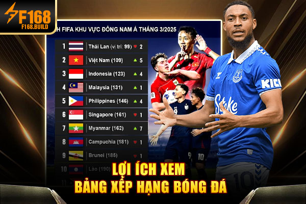 Lợi ích xem bảng xếp hạng bóng đá